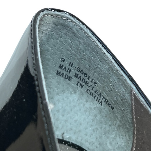 ARRAY Leopard Print Jeweled Cheetah Face Black Patent Loafers Shoes Women's 9N - Picture 10 of 16